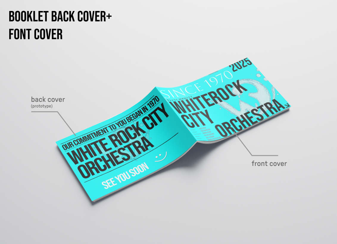 White Rock City Orchestra booklet front and back cover